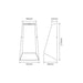 Buy Up / Down Wall Lights Australia Iwave Up & Down Wall 2 Lights Black Aluminium 5000K - 19567