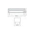 Buy Up / Down Wall Lights Australia Block Up & Down Wall 2 Lights 12W White Aluminium 5000K - 19579