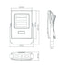 Buy Floodlights Australia Blaze Floodlight 30W Black Polycarbonate 3000K - 19590