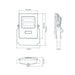 Buy Floodlights Australia Blaze Floodlight 10W Black Polycarbonate 3000K - 19596