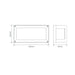 Buy Exterior Wall Lights Australia York Rectangle Exterior Wall Light 7W White Aluminium 3000K - 19646
