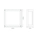 Buy Exterior Wall Lights Australia York Square Exterior Wall Light 12W Dark Grey Aluminium 5000K - 19651