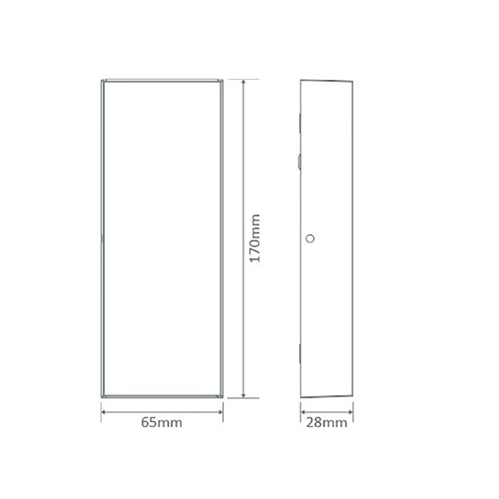 Buy Up / Down Wall Lights Australia Edge Up & Down Wall 2 Lights Dark Grey Aluminium 3000K - 19686