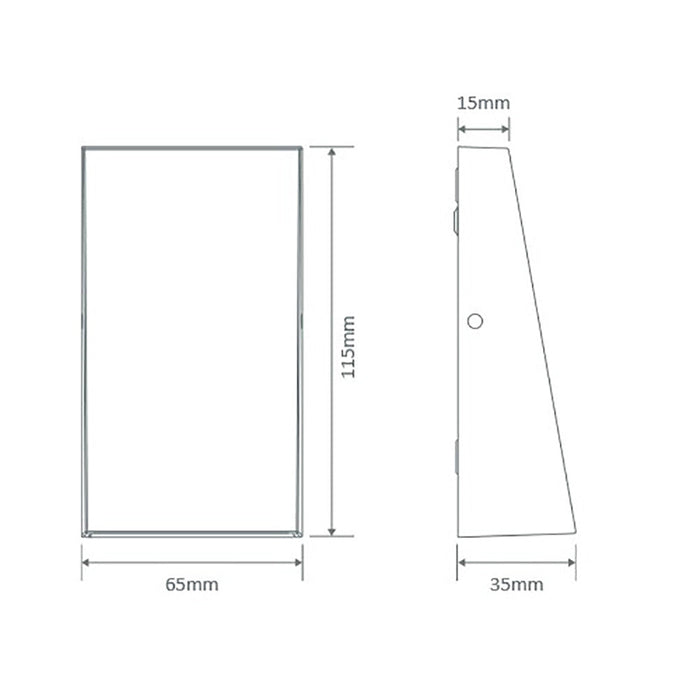 Buy Outdoor Step Lights Australia Edge Outdoor Step Light Dark Grey Aluminium 3000K - 19694