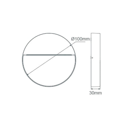 Buy Outdoor Step Lights Australia Zeke Round Outdoor Step Light Dark Grey Aluminium 5000K - 19703