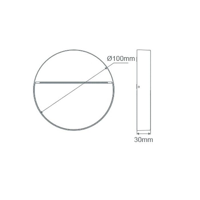 Buy Outdoor Step Lights Australia Zeke Round Outdoor Step Light Dark Grey Aluminium 3000K - 19702
