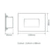 Buy Outdoor Step Lights Australia Zone Outdoor Step Light 4W White Polycarbonate / Glass 5000K - 19723