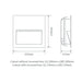 Buy Outdoor Step Lights Australia Zac Square Outdoor Step Light White Aluminium 5000K - 19742