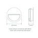 Buy Outdoor Step Lights Australia Zac Round Outdoor Step Light 12V Silver Aluminium 5000K - 19775