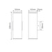 Buy Up / Down Wall Lights Australia Alpha Up & Down Wall 2 Lights H200mm White Aluminium - 19797