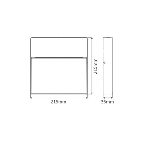 Buy Outdoor Step Lights Australia Zeke Square Outdoor Step Light 12V 9W Black Aluminium 3000K - 19878