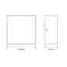 Buy Exterior Wall Lights Australia Cuba Square Exterior Wall Light Aluminium 3000K - 19880