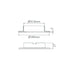 Buy Accessories & More Australia Deco LED Downlight W140mm adaptor plate White Aluminium - 20504