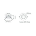 Buy Recessed LED Downlights Australia Expo Recessed LED Downlight 10W Black Aluminium 3CCT - 20710