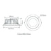 Buy Recessed LED Downlights Australia Expo Recessed LED Downlight 35W White Aluminium 3CCT - 20715
