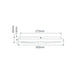 Buy LED Oyster Lights Australia Solar Square LED Oyster Light W300mm White Polycarbonate 3CCT - 20944