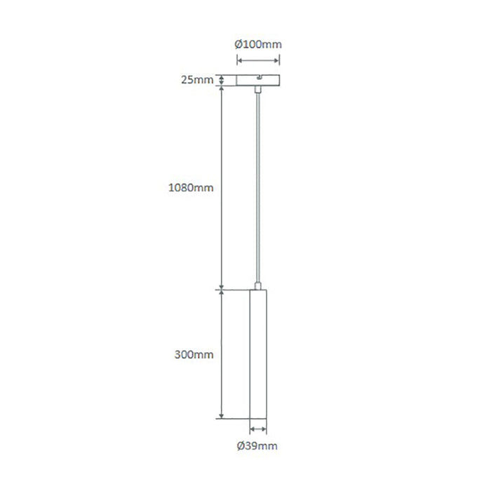 Buy Mini Pendants Australia Star Mini Pendant H300mm White Aluminium 3000K - 21054