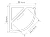 Buy Strip Light Profiles Australia Corner Round Strip Light Profile Aluminium - 22026