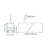 Buy LED Linear Lights Australia Bloc LED Linear Light L1700mm Black Aluminium 4000K - 23092