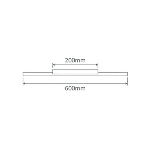 Buy Picture Lights Australia Shadowline Picture Light W600mm White Aluminium 4000K - 23522