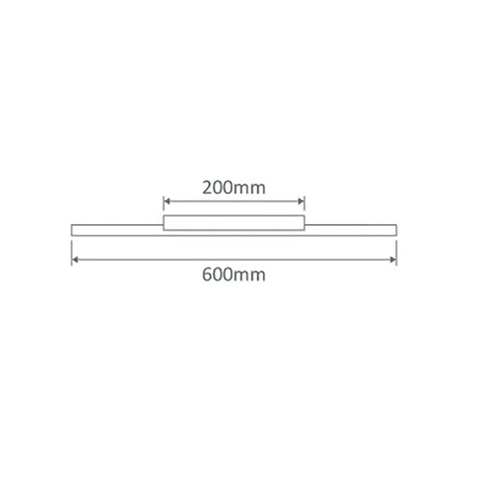 Buy Picture Lights Australia Shadowline Picture Light W600mm Black Aluminium 4000K - 23512