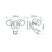 Buy Security Wall Lights Australia Muro Security Wall 2 Lights 30W Dark Grey Aluminium 3CCT - 25063