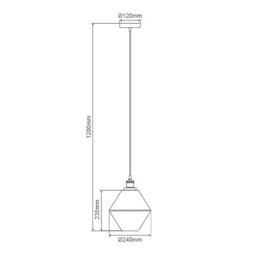 Buy Pendant Lights Australia Alice Pendant Light W240mm Clear Glass - 31301
