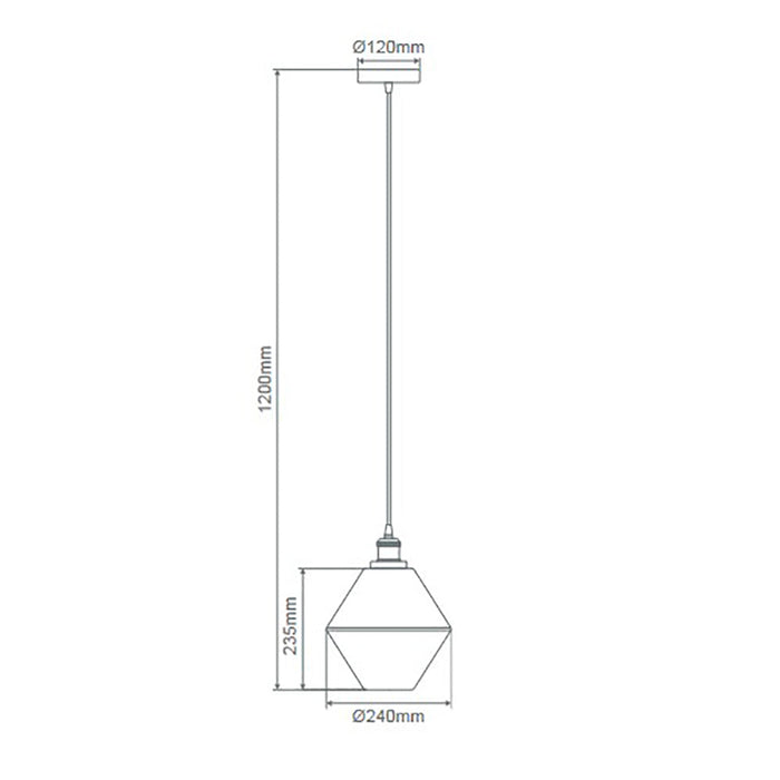 Buy Pendant Lights Australia Alice Pendant Light W240mm Clear Glass - 31301