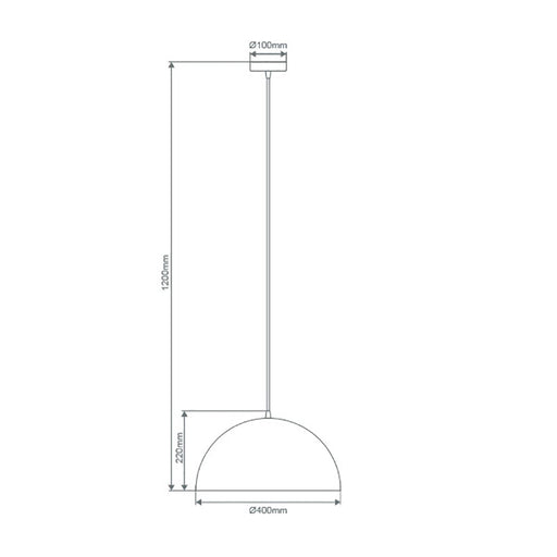 Buy Pendant Lights Australia Luna Pendant Light Black Metal - 31366