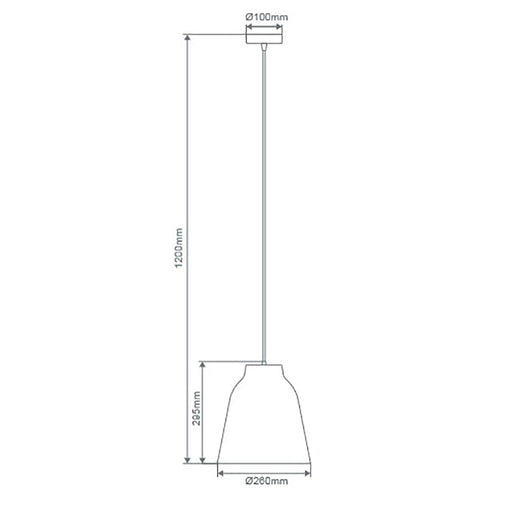 Buy Pendant Lights Australia Zoey Pendant Light W260mm Black Metal - 31377