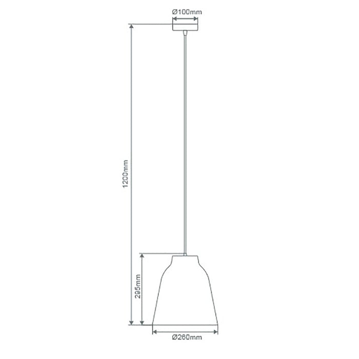 Buy Pendant Lights Australia Zoey Pendant Light W260mm Black Metal - 31377