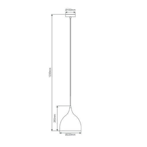 Buy Pendant Lights Australia Jade Pendant Light W220mm Black Metal - 31415