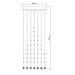 Buy Ceiling Crystals Australia Everest Ceiling Crystal 5 Lights W400mm Chrome 5000K - 35005