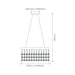 Buy Ceiling Crystals Australia Starlight Ceiling Crystal 4 Lights W600mm Chrome 5000K - 35034
