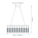 Buy Ceiling Crystals Australia Starlight Ceiling Crystal 8 Lights W800mm Chrome 5000K - 35035