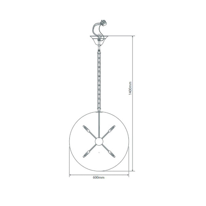 Buy Crystal Pendant Lights Australia Venus Crystal Pendant 8 Lights W600mm Chrome 5000K - 35041