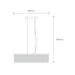 Buy Crystal Pendant Lights Australia Rainbow Crystal Pendant 6 Lights W600mm Chrome 5000K - 35048