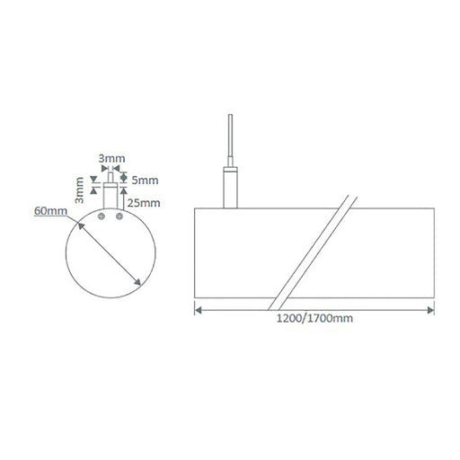 Buy LED Linear Lights Australia Pipe-60 LED Linear Light 31W Aluminium 3000K - 23125