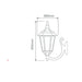 Buy Outdoor Wall Lanterns Australia Chester Outdoor Wall Lantern Up Bracket H655mm White Aluminium - 15102