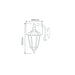 Buy Outdoor Wall Lanterns Australia Chester Outdoor Wall Lantern Down Bracket H655mm Burgundy Aluminium - 15105