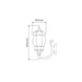 Buy Outdoor Wall Lanterns Australia Vienna Outdoor Wall Lantern Up Bracket H625mm Beige Aluminium - 16123