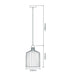 Buy Pendant Lights Australia Ashley Pendant Light W220mm Black Metal - 22509