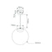 Buy Pendant Lights Australia Bubble Pendant Light W250mm Black Opal Glass - 31471