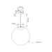 Buy Pendant Lights Australia Bubble Pendant Light W300mm Black Opal Glass - 31485