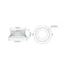 Buy Recessed LED Downlights Australia Expo Recessed LED Downlight 35W Black Aluminium 3CCT / DALI - 21606