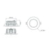 Buy Recessed LED Downlights Australia Neo-Pro Recessed LED Downlight 13W Black Aluminium 3CCT - 20915