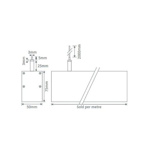 Buy LED Linear Lights Australia Max LED Linear Light L1200mm White Aluminium 3000K - 22478