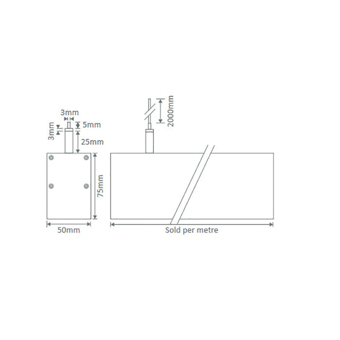 Buy LED Linear Lights Australia Max LED Linear Light L1200mm Black Aluminium 4000K - 22470