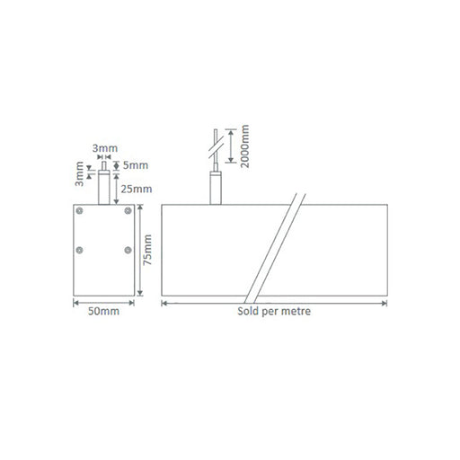 Buy LED Linear Lights Australia Max LED Linear Light L1700mm White Aluminium 4000K - 22482