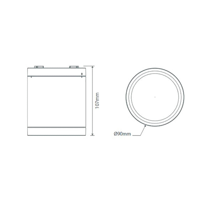 Buy Surface Mounted Downlights Australia Neo-Pro Surface Mounted Downlight 13W Black Aluminium 3CCT - 20890